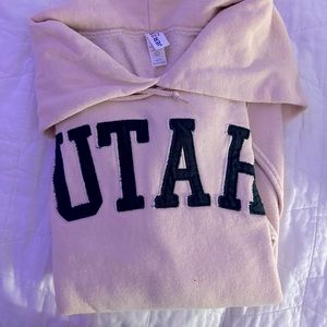 pink utah hoodie